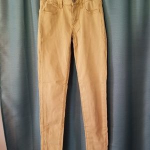 American Eagle khaki jeggings-size 0